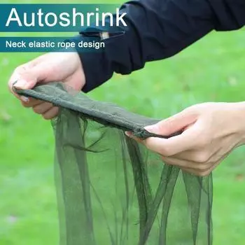 Рыболовная сетка для головы, дышащая мелкая сетка, защита от летающих животных, для мужчин и женщин, активный отдых на свежем воздухе, пеший туризм, кемпинг, скалолазание, сетка для лица, крышка для головы армия зеленый