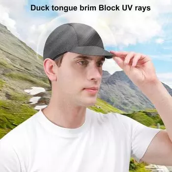 Рыболовная шапка с откидным козырьком. Защита от солнца. Устойчивость к ультрафиолетовому излучению. Дышащая сетчатая подкладка. Защита от пота. Универсальная кепка для езды на велосипеде. Головной убор. чёрный