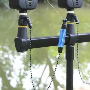 Рыболовная сигнализация поклевки, портативный легкий индикатор поклевки карпа, вешалка для оповещения о пресноводной и соленой воде, аксессуары для рыбалки красный