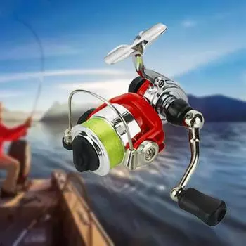 Рыболовная спиннинговая катушка, креативная, удобная в захвате, прочная, прагматичная, высокоскоростная, для использования на открытом воздухе синий