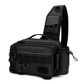 Рыболовная сумка Рыболовная сумка Рыболовная сумка Сумка Сумка Langan Сумка через плечо Черная