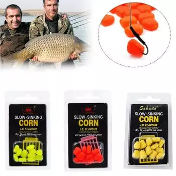 Рыболовное оборудование, 12 шт./лот, поддельные мягкие приманки, кукуруза, хорошее качество, рыболовная приманка, приманка для ловли карпа 24pcs красный