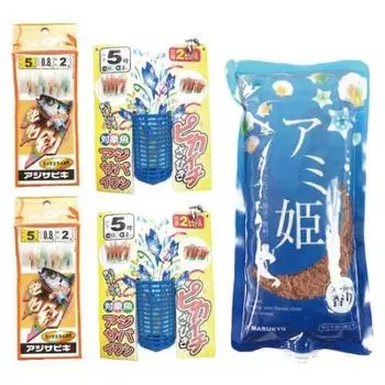 Рыболовное снаряжение TEN Sabiki рыболовные снасти 1DAY упаковка снастей сменный крючок Amihime одноразовый набор Sabiki рыболовная рыбалка 1DAY (Сабики начинающий)