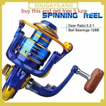 Рыболовные катушки 12BB спиннинговая катушка размер 1000-4000 карповая рыболовная катушка пресноводная морская рыболовная снасть 1000