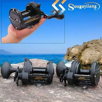 Рыболовные катушки Троллинговая катушка Кастинговая ветровая катушка Морская лодка Лодка для океанской рыбалки Катушка для ловли морского окуня