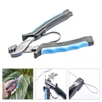 Рыболовные клещи для обжима, клещи для завязывания рыболовной лески, для обжима, одноствольный рукав, ручной инструмент для обжима рыболовных лесок