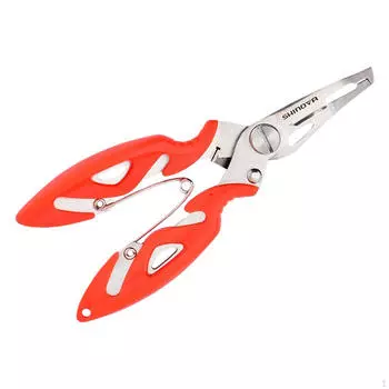 Рыболовные клещи, захват, удобная ручка, портативный резак для лески, легкий вес оранжевый