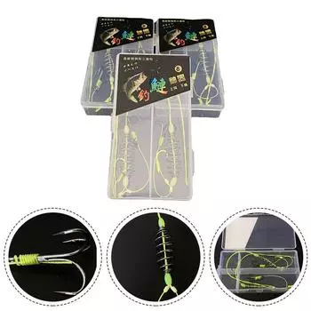 Рыболовные крючки Rivers, кормушка для рыбалки, завязанная вручную, 14 см, 1 коробка, 30 г, не запутывается 11#