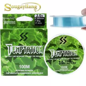 Рыболовные лески 100 м Super Drag Line, нейлоновые рыболовные катушки для инструментов для пресноводной и соленой рыбалки 1.0 синий