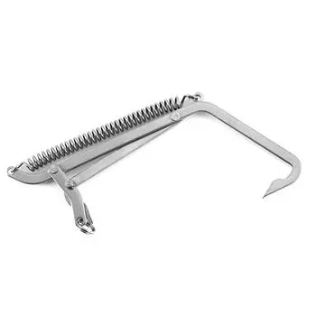 Рыболовные ловушки из нержавеющей стали, крючки для щуки, захват для краба, рыболовный зажим, инструмент