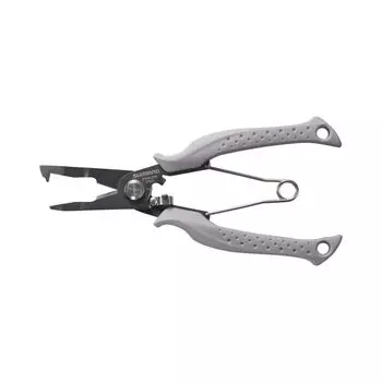 Рыболовные ножницы SHIMANO, ножницы, плоскогубцы, изогнутые, светло-серые, 185 мм, CT-562P светло-серый