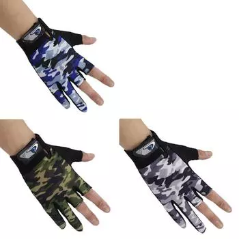 Рыболовные перчатки, водонепроницаемые, противоскользящие, с 3 пальцами, защита от ультрафиолета, дышащие спортивные перчатки, быстросъемные рыболовные варежки
