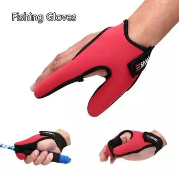 Рыболовные перчатки, защита для 2 пальцев, дышащие противоскользящие перчатки для рыбалки с защитой от порезов, аксессуары для уличной рыбалки на карпа left hand