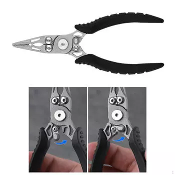 Рыболовные плоскогубцы для удаления рыболовных крючков, прочные инструменты, открывалка с разрезным кольцом, многофункциональная губа