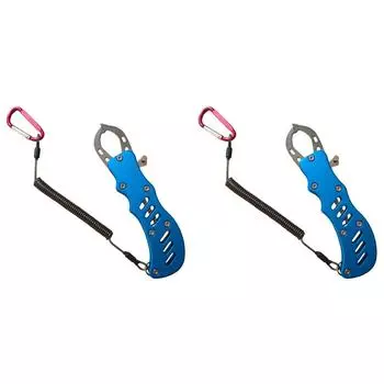 Рыболовные плоскогубцы, инструмент для снятия крючков, рыболовные снасти из нержавеющей стали (синий) #