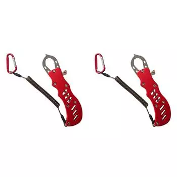 Рыболовные плоскогубцы, инструмент для снятия крючков, рыболовные снасти из нержавеющей стали (красный)