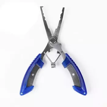 Рыболовные плоскогубцы из нержавеющей стали NUZAMAS Blue Gear изогнутые рыболовные плоскогубцы из нержавеющей стали щипцы для обжима лески рыболовные плоскогубцы из нержавеющей стали ловец рыбы