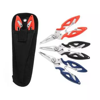 Рыболовные плоскогубцы, ножницы, плетеная леска, резак для приманки, устройство для удаления крючков, рыболовные снасти, крючок для удаления резки, щипцы для рыбалки Fishman красный