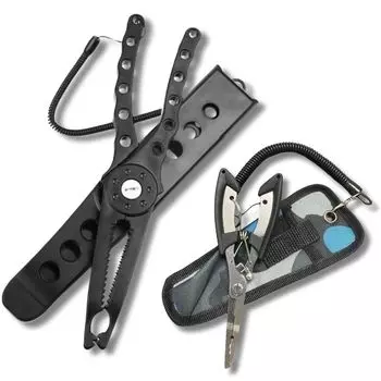 Рыболовные плоскогубцы с крокодиловой рукояткой и разъемным кольцом для иглы Морская рыбалка Рыбалка Рыбалка Получить рыболовные плоскогубцы для страховочного троса, которые открываются при падении Рыбалка Рыбалка