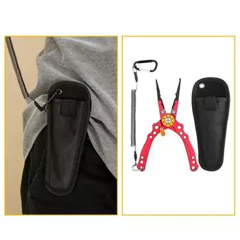 Рыболовные плоскогубцы, устойчивые к воздействию соленой воды, рыболовные инструменты с чехлом, телескопический шнур