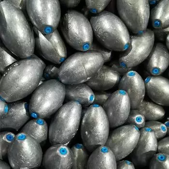 Рыболовные полые грузила в форме оливки Размер #10г-#80г 1pcs