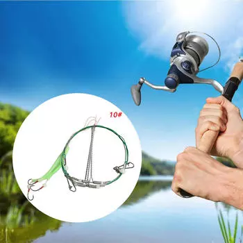 Рыболовные поводки Светящийся шланг Сверхпрочные крючки Оснастка Проволочный поводок Крючок Оснастка Hook 20mmx9mm