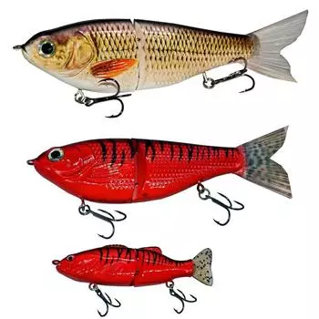 Рыболовные приманки, 2 шарнирные приманки для плавания, воблер, Реалистичная рыба, жесткая приманка, рыболовный крючок, приманки для форели, окуня, окуня, мускуса, 4 дюйма, 7,8 дюйма 4 A
