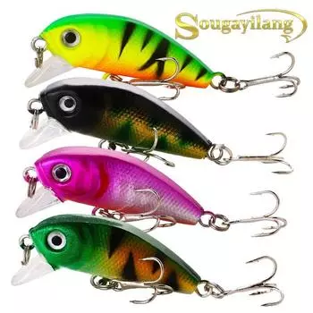 Рыболовные приманки, 4 шт., АБС-пластик, приманки-попперы, приманки для поверхностной рыбалки, приманки для морской пресноводной рыбалки 1