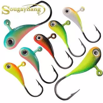 Крючки с приманками для зимней рыбалки,5 шт 5 Pcs