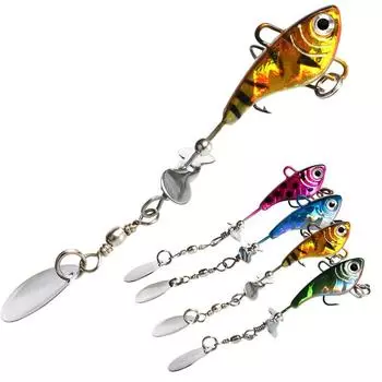 Рыболовные приманки, ложка гольяна, Mental Ideal, окунь, форель, вращение окуня, композитные блестки, 3D глаз, Likelife 1pcs синий