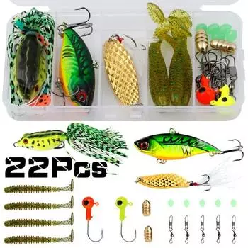 Рыболовные приманки Наживки, включая воблеры Спиннер-бейты Верхние приманки Рыболовные снасти Набор приманок