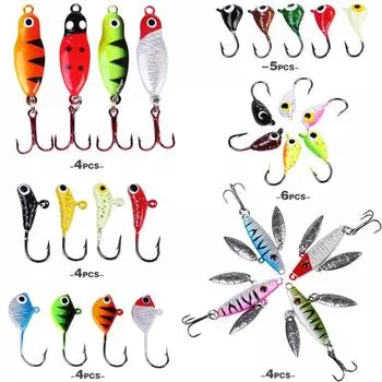 Небольшие рыболовные приманки для ловли форели, судака и карпа mini27x1 разноцветный