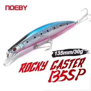 Рыболовные приманки Noeby, подвесные гольяны, 135 мм, 30 г, воблеры, джеркбейт, искусственная жесткая приманка для ловли окуня, щуки, приманка