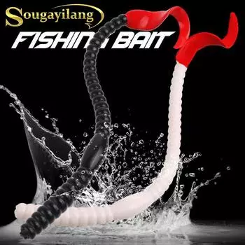 Рыболовные приманки, спиннинговая приманка, пластиковые черви из ПВХ для ловли соленой и пресноводной форели, окуня и лосося 10 PCs белый