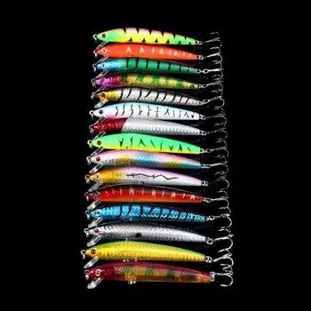 Рыболовные приманки Topwater Popper Bait Жесткая наживка Искусственные воблеры Пластиковые рыболовные снасти с крючками A