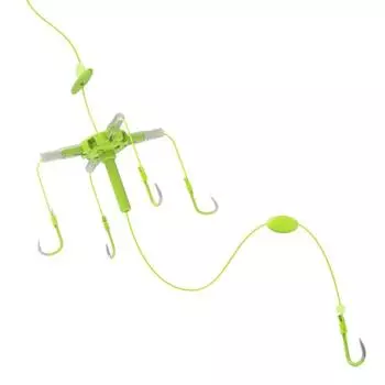 Рыболовные принадлежности из углеродистой стали, крючок для ловли карпа, пять когтей, квадратная наживка, крючок для ловли карпа, 5 крючков, зубчатый крючок для ловли карпа 15-Fluorescent Hook