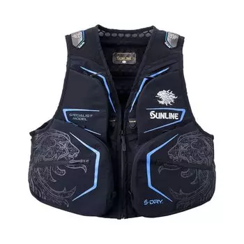 Рыболовные снасти Ayu Vest черный 47 [Sunline] S-DRY мужской чёрный