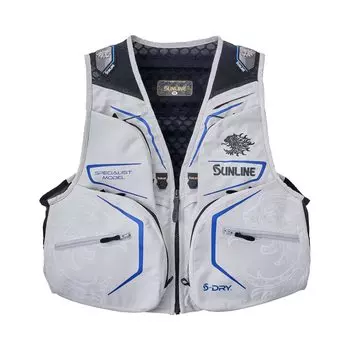 Рыболовные снасти Ayu жилет [Sunline] S-DRY мужской цвет Off-White