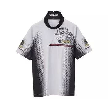 Рыболовные снасти PRODRY рубашка светло-серая [Sunline] (Короткий рукав) Мужской светло-серый