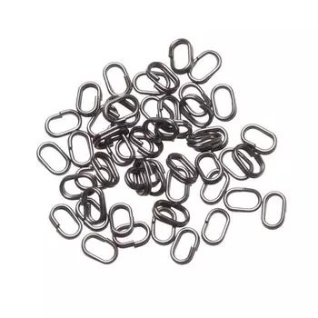 Рыболовные снасти Рыболовная приманка Разъемные овальные разъемные кольца Рыболовный соединитель Подвесная застежка для рыбалки 4.5 X8 mm
