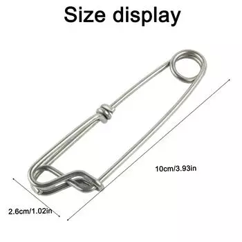 Рыболовные снасти с вертлюжками, сменные, серебристые, из нержавеющей стали B 18*60mm