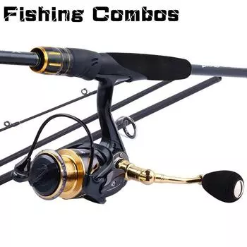 Рыболовные удочки и катушки Катушка для удочки с приманкой Катушка для спиннинговой удочки Дорожные рыболовные снасти 2.1M and 2000