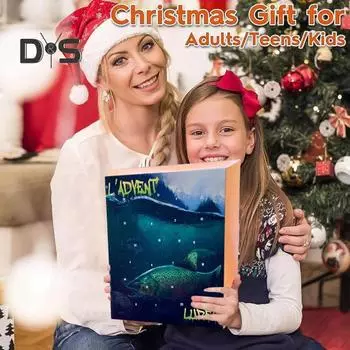 Рыболовный адвент-календарь 2024 года для мужчин, подростков, мальчиков, рыболовных приманок, крючков, аксессуаров, ежедневных сюрпризов для рыболовов, рождественских подарков для отца, парня, брата 2