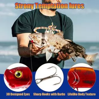 Рыболовный адвент-календарь 2024 года, обратный отсчет до Рождества, 24 дня, набор приманок и снастей, рождественский сюрприз, рыба