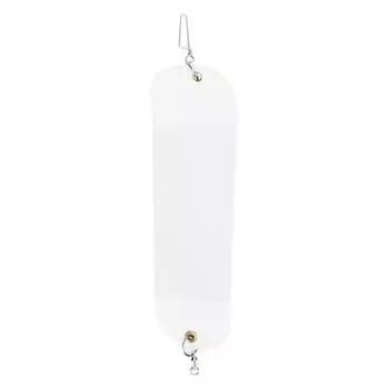 Рыболовный флешер Подводный пластиковый троллинговый рыболовный флешер для рыбаков Морская пресная вода белый