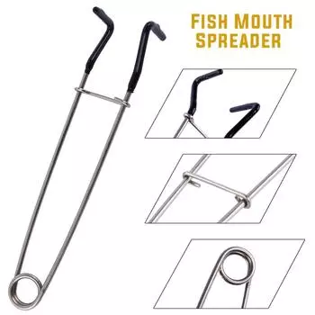 Рыболовный инструмент для извлечения крючков из пасти рыбы чёрный