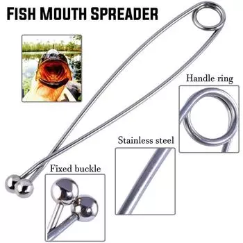 Рыболовный инструмент для извлечения крючков из пасти рыбы белый