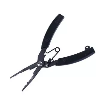 Рыболовный инструмент Плоскогубцы для разрезных колец Аксессуары Крючок для извлечения лески Плоскогубцы для рыбалки из нержавеющей стали чёрный