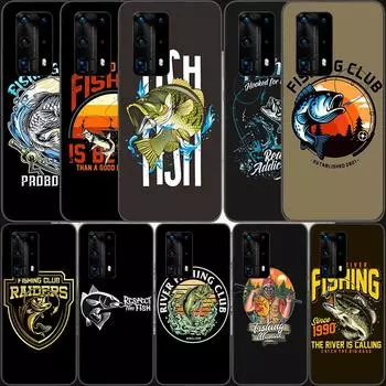 Рыболовный клуб графическая иллюстрация мягкий прозрачный чехол для телефона Huawei P30 Lite P10 P20 P40 P50 Pro Mate 40 Pro 30 20 10 Lite чехол Huawei P40