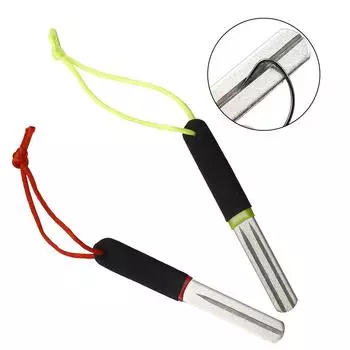 Рыболовный крючок 10*1,15 см, рыболовный инструмент с двумя прорезями красный